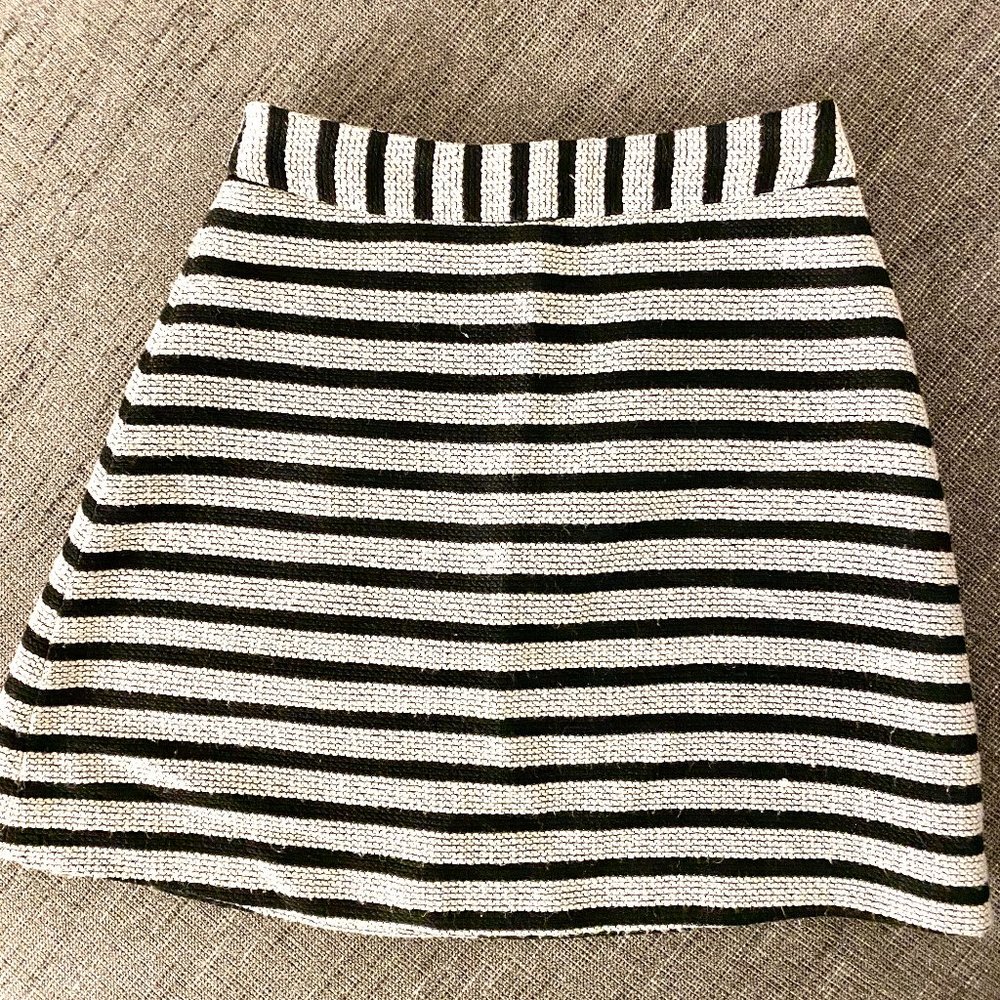 Express Stripe A-line skirt - Size 2/S
